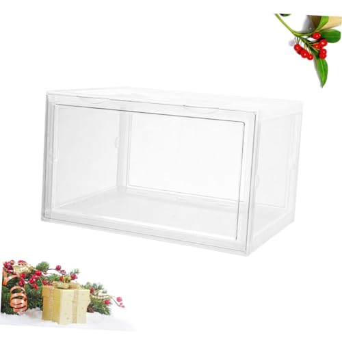 Boîte à chaussures transparente empilable, lot de rangement pour maison