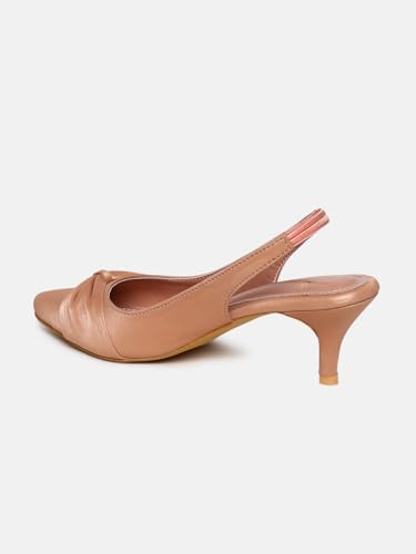 Image of Marc Loire Women Slip on Embellished Pointed Toe Kitten Heel Pumps for Party & Formal Wear