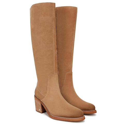 Bottes Western Soyer Sam Edelman en cuir veau large caramel doré taille 37.5 EU