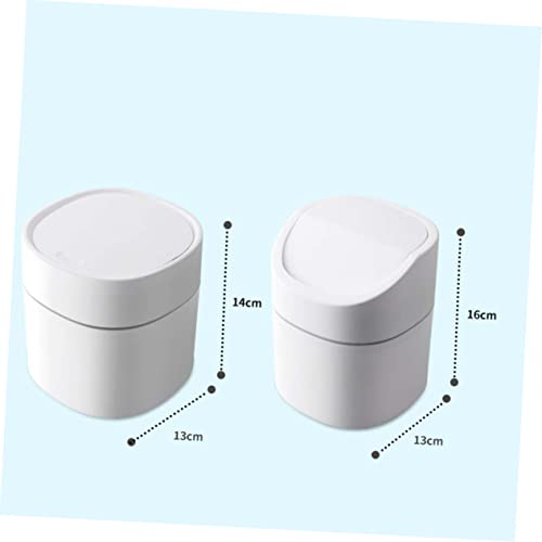 Papelera de Escritorio Compacta MAGICLULU Blanca miniatura 2