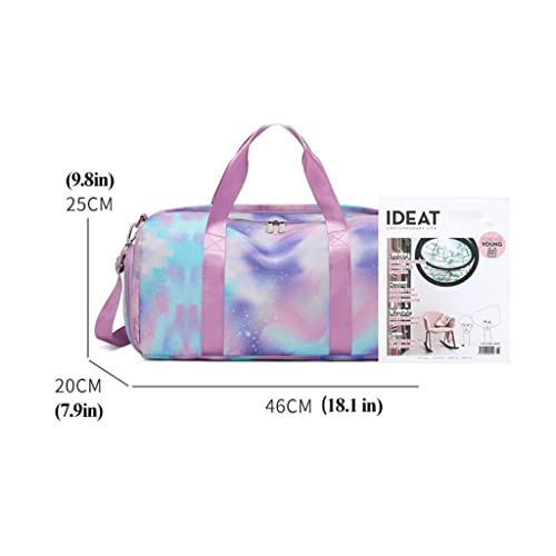 Sports Gym Bag Luggage Bag Travel One Shoulder Messenger Yoga Fitness Foldable Bag (Color : A Size : 46 * 20 * 25cm)2