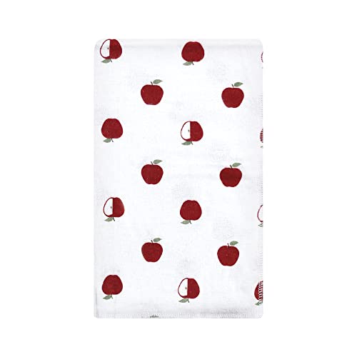 Image of Hudson Baby Unisex Baby Cotton Flannel Burp Cloths, Apple Orchard, One Size