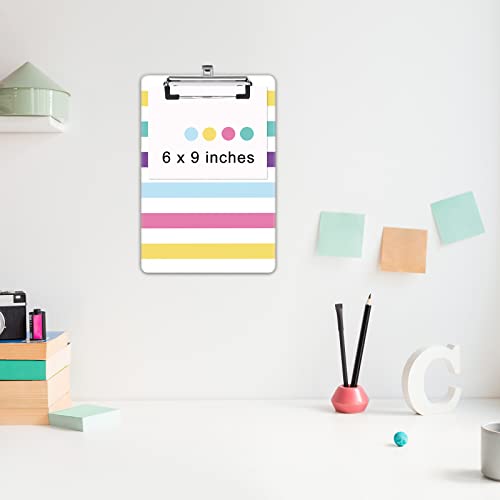 Image of Small Plastic Clipboard 6 x 9 in, Standard A5 Size Fashion Clip Board