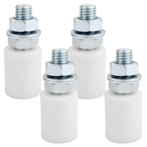 ANBOO Roulette Portail Coulissant 4 pcs, Guide Portail Coulissant, Galet Porte Coulissante Nylon 30x40, Kit Portail Coulissant sans Bruit pour Portail/Porte