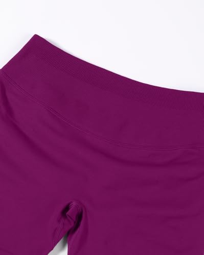 Image of AUROLA Influence Workout Shorts for Women,2.5 3.5 4.5 5.5 6.5 No Roll Up Squat Proof Scrunch Seamless Compression Gym Short