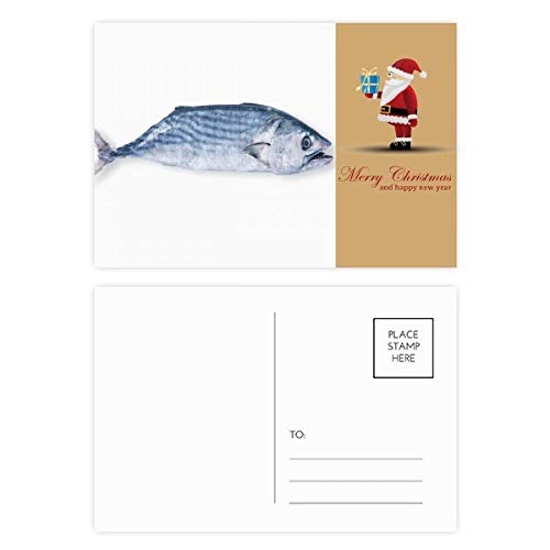 Cartes postales Père Noël Bleu Ocean Fish pour éviter les pannes d'idées de vœux
