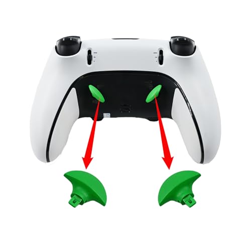 Image of 4 Pcs Edge Controller Back Paddles for PS5 DualSense Edge Controller, Paddles Replacement Compatible with PS5 Edge Controller, Metal Paddles for PS5 DualSense Controller (Green)