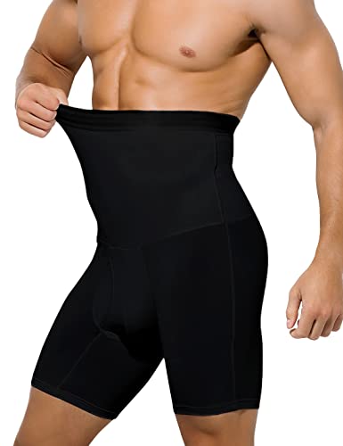 Arjen Kroos Men's Slimming Compression Boxer Briefs Underwear Tagless High Waist Tummy Control Boxers