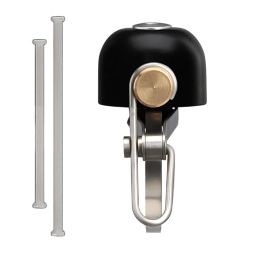 Bike Bell Loud Sound Cycling Bell Retro Brass Mountain Bike Bell Adults Bike Handlebar Ring Bell Durable Road Bells (Black)