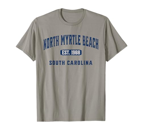 Visit North Myrtle Beach SC Vintage Athletic Souvenir T-Shirt