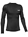 TELALEO Youth Boys' Girls' Thermal Compression Shirt Long Sleeve Fleece Lined Base Layer Athletic Football Undershirt Black XL/02