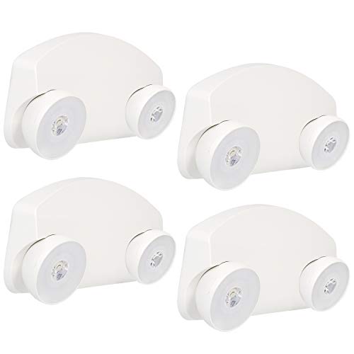 Hykolity LED Emergency Lights with Battery Backup, 120-277V AC, Low Profile, Adjustable Two
