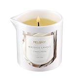 MELONY Luxury Massage Candle - Moisturising, Body Oil Candles for Muscle Relaxation, 8.1OZ (Creamy Vanilla)