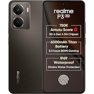 Image of realme P3 5G with 6.67″ FHD+ 120Hz AMOLED Display (8 GB RAM, 128 GB ROM) Comet Grey