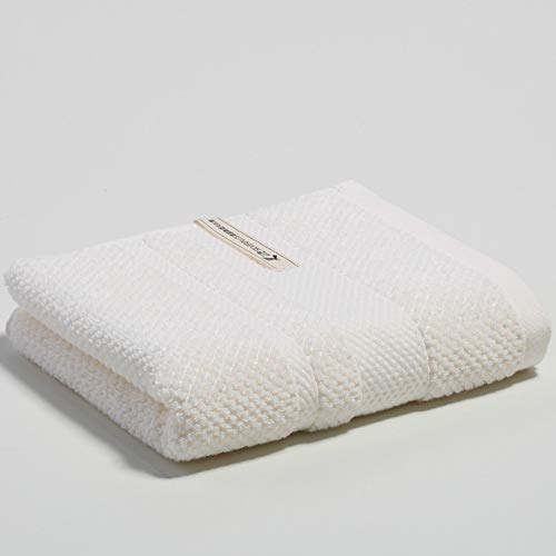 Kling - Toalla de algodón antibacteriana, 100 g, algodón, Blanco cremoso, 34 * 76cm