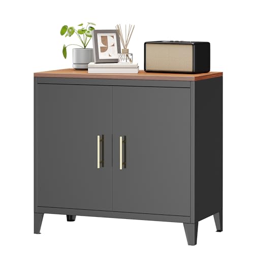 FlairVibe Metallschrank Küchenschrank Balkonschrank mit Der...