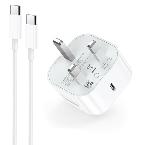 iPad Charger and Plug 40W USB C PD Fast Charger With 2M USB C Charging Cable for iPad Pro 13/12.9 6th/5th/4th/3rd Gen/11 4th/3rd/2nd/1st Gen i-Pad mini 6/A17 Pro i-Pad Air 13/11/10.9/5/4