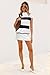 Arach&Cloz Womens Striped Cap Sleeve Tops 2025 Spring Fashion Color Block Mock Neck Summer Lightweight Sweater Vest Mock Neck Sleeveless Shirts Business Casual Blouses White L