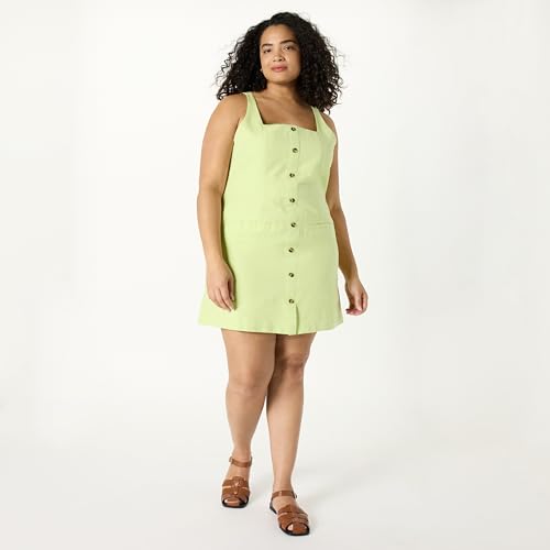 Image of The Drop Womens Amira Button Down Linen Mini Dress