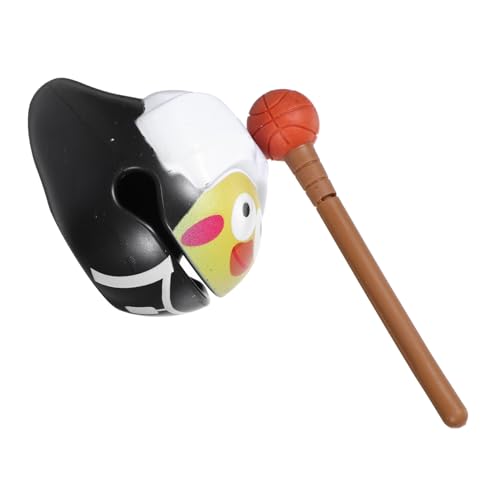 Toddmomy Wooden Fish Relief Toy Temple Block Instrument Cartoon Percussion Toy for Office Decompression