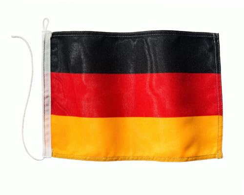 Banderas | New Marine Bandera De Alemania Para Yates, Moto, Vela, Etc. En Diferentes Tamaños, Estabilizada A Los Rayos Uv, Con Ojal Y Cinta 60 X 90 Cm
