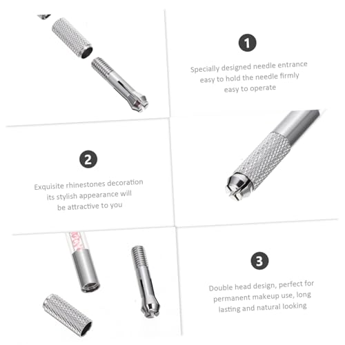 Lápices microblading cejas de doble punta y diseño compacto portátil lote de 10 6
