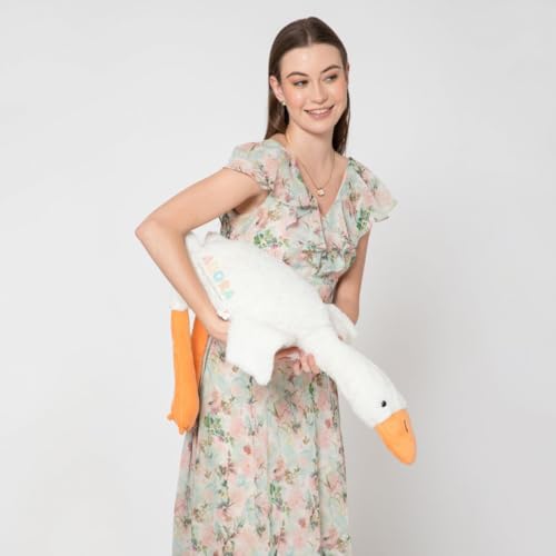 Image of ADORA Swan Duck Stuffed Animal Plush Soft Toy - 90cm, Soft Smooth Goose Duck Plush Stuff Toy Gifts for Child Boys Girls (White)