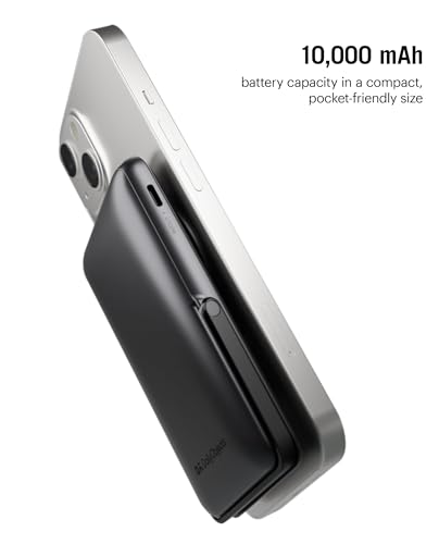 Image of DailyObjects Surge 10000 mAh Fast Charging 3.0 Magnetic Wireless Battery Power Bank Compatible with iPhone 15,14,13,12 and All Qi Enabled Phones | Multi-Layer chipset Safety Protection