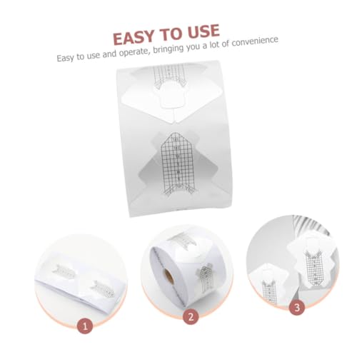 Guide manucure aluminium autocollant forme poisson extension - 3
