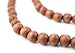 TheBeadChest 8mm Natural Round Wood Beads, Wooden Beads Loose Wood Spacer Beads for DIY Jewelry Making, 4 Sizes (8mm, 10mm, 12mm, 20mm) - Brown - Light