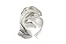 Sterling Silver Handmade Large Nature Boho Leaf Statement Wide Ring Adjustable Wrap to Sizes 6 to 11 also as Thumb Ring