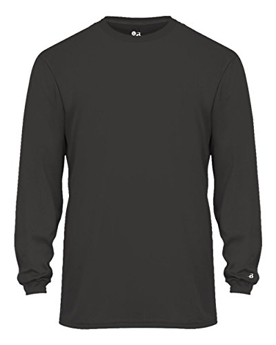 Badger Sport C2 Graphite Youth XS Long Sleeve Wicking Tee