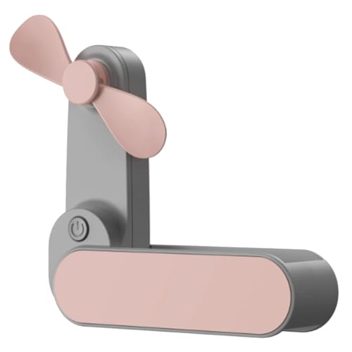 Pluuttiem Ventilador Personal Recargable de Mano, Ventiladores USB, 2 Velocidades, Enfriamiento Ajustable, Funcionamiento Silencioso, Mini Ventilador Plegable