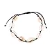 Amosfun Pulsera de Tobillera de Concha Natural Cadena de Muñeca de Concha de Cowboy Hawaii Joyería de Tobillera de Playa de Verano Regalos para Mujeres Damas Día de San Valentín 1Pc (Hilo Negro)
