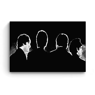 Startonight Impression Sur Toile Beatles, Tableau Blanc et Noir- Decoration Murale Salon Moderne – Image sur Toile – 80 x 120 cm - Les Beatles, Paul McCartney, John Lennon, RIngo Starr, George Harrison Startonight Impression Sur Toile Beatles, Tableau Blanc et Noir- Decoration Murale Salon Moderne - Image sur Toile - 80 x 120 cm – Image 3