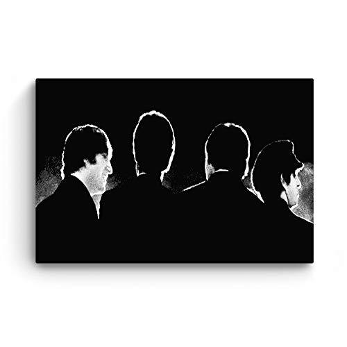 Startonight Impression Sur Toile Beatles, Tableau Blanc et Noir- Decoration Murale Salon Moderne – Image sur Toile – 80 x 120 cm - Les Beatles, Paul McCartney, John Lennon, RIngo Starr, George Harrison Startonight Impression Sur Toile Beatles, Tableau Blanc et Noir- Decoration Murale Salon Moderne - Image sur Toile - 80 x 120 cm – Image 4