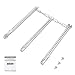 GFTIME 69787 46CM Burner Tube Replacement Part for Weber Spirit E-310 E-320 E-330 S-310 S-320 S-330 (2013 and Newer), Burner Spare Part for Weber SpiritⅠ&Ⅱ300 Series (Up-Front Buttons)