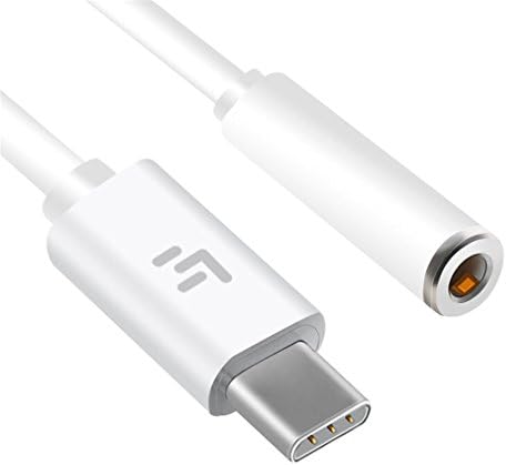 Monoy Letv Headsets Connector, Type C to 3.5mm Audio Speaker Headphone Stereo Adapter Connector Audio Microphone Female Adapter for Letv Le pro 3 CDLA Headphone Only fit LeEco Letv (Type C to 3.5MM)