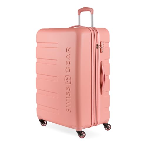 Image of SwissGear 7366, Coral Almond, Checked-Large 27-Inch, Signature Hardside Expandable Luggage With Spinner Wheels