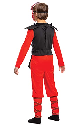 DISGUISE Unisex Kid's Red Kai Ninjago Costume, Red & Black