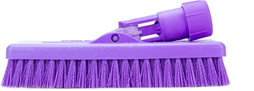 Image of SPARTA 3638831EC68 Polyester Rectangle Scrub Brush, Floor Brush, Cleaning Brush With Swivel Head For Cleaning, 8 Inches, Purple