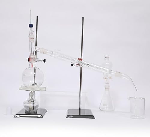 ラボエッセンシャルオイル抽出蒸留装置水蒸留器精製器化学ラボガラス器具キットハイドロゾル、アルコール蒸留器、教育機器