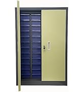 WYDDDARY Hardware Organizer Storage Cabinet Parts Storage Box Tool Storage Cabinet for Parts 48 D...