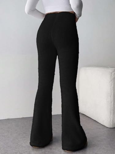 Image of KOTTY Women's Coral Fabric Flared Fit Pant - Super Soft Thermal Design for Stylish Cold Weather Comfort