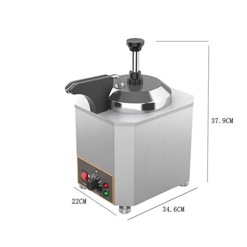 Máquina dispensadora de refrescos para dulce caliente, queso nacho y calentador de chocolate, perfecta para fiestas, eventos y concesiones