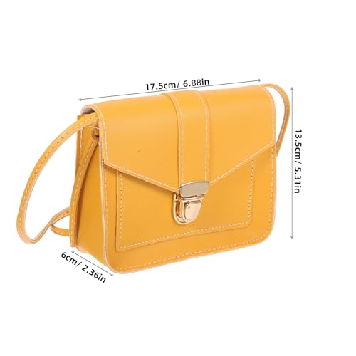 Evening Cluth Tote Bag for Women Leather Shoulder Bag with Snap Fashion Vintage Crossbody Bag Handbag Purse Party Cluth Bag 17.5 x 13.5cm3