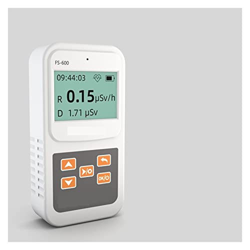 Contatore Geiger, Radiazioni nucleari rilevatore rilevatore palmare contatore Emissione Dosimeter includa la batteria(Noir)