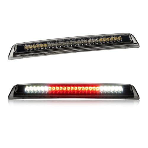 Cxdar Third 3rd Brake Light LED for 2005-2016 Nissan Frontier & 2004-2015 Nissan Titan, High Mount Rear Brake Lights Assembly, Waterproof Center Cab Cargo Lamp Stop Light (Smoke)