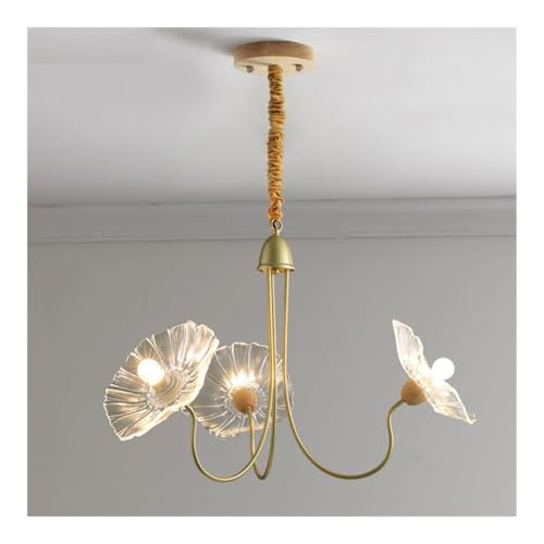 Luminaire de style antique en verre ciselé pour salon et grand foyer