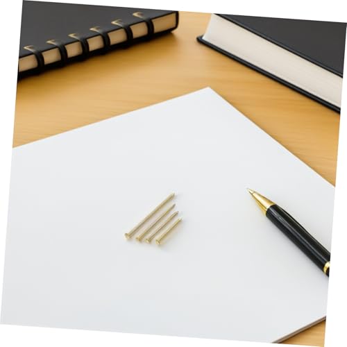 Image of 200pcs Picture Frame Nails: Small Iron Nails for Picture Hanging - Gold Hanging Hardware for Wall Decor Photo Frames Art